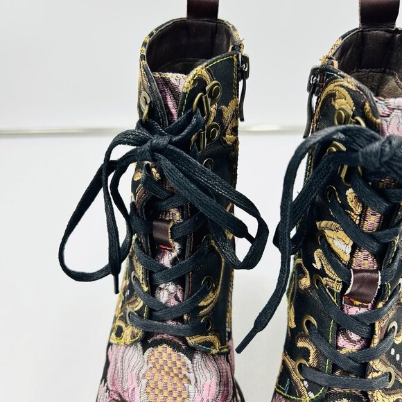 Spring Step L\' Artiste Alexa-BM Boots Euro Size 36 (US 5.5-6) Floral Tapestry